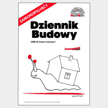 Dziennik budowy DB/B samokopiujący dla dużych inwestycji